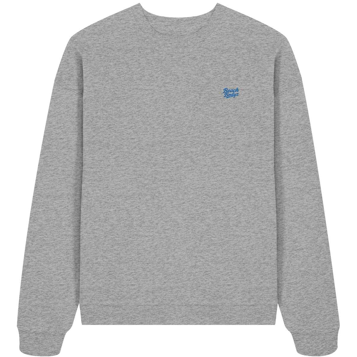 Motion Oversize Sweatshirt 350 g/m² – Bio-Baumwolle, blaue Stickerei