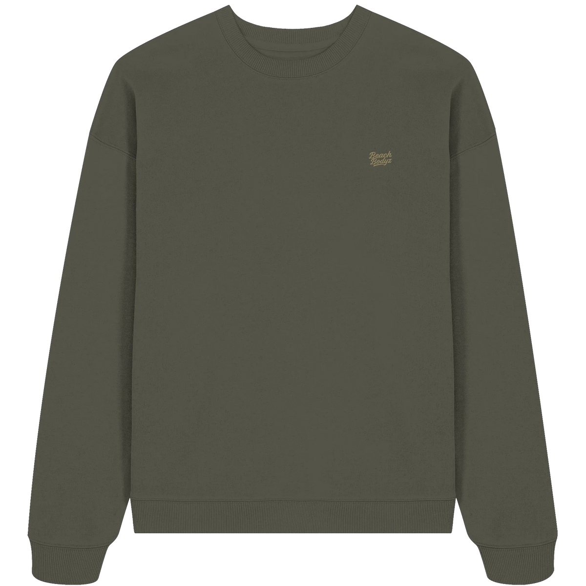 Authentic Oversize Sweatshirt 350 g/m² – Bio-Baumwolle, goldene Stickerei