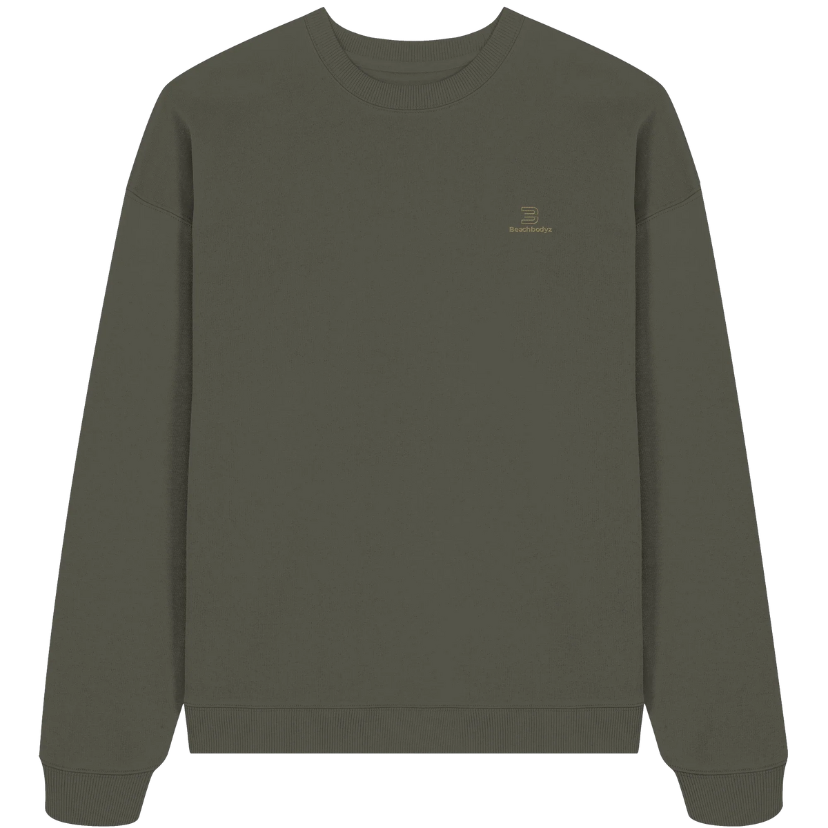 Silence Oversize Sweatshirt 350 g/m² – Bio-Baumwolle, goldene Stickerei
