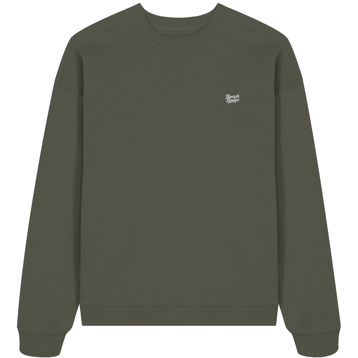 Signature Oversize Sweatshirt 350 g/m² – Bio-Baumwolle, weiße Stickerei