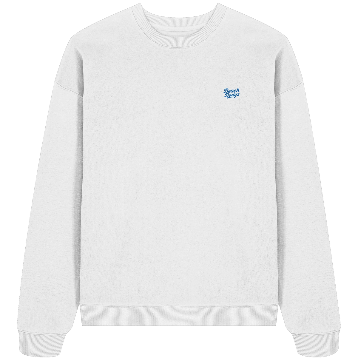 Motion Oversize Sweatshirt 350 g/m² – Bio-Baumwolle, blaue Stickerei
