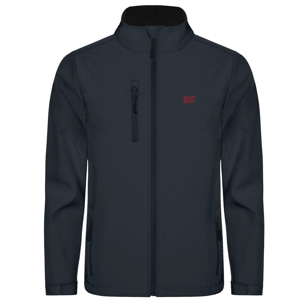 Power Softshell Jacke – rote Stickerei